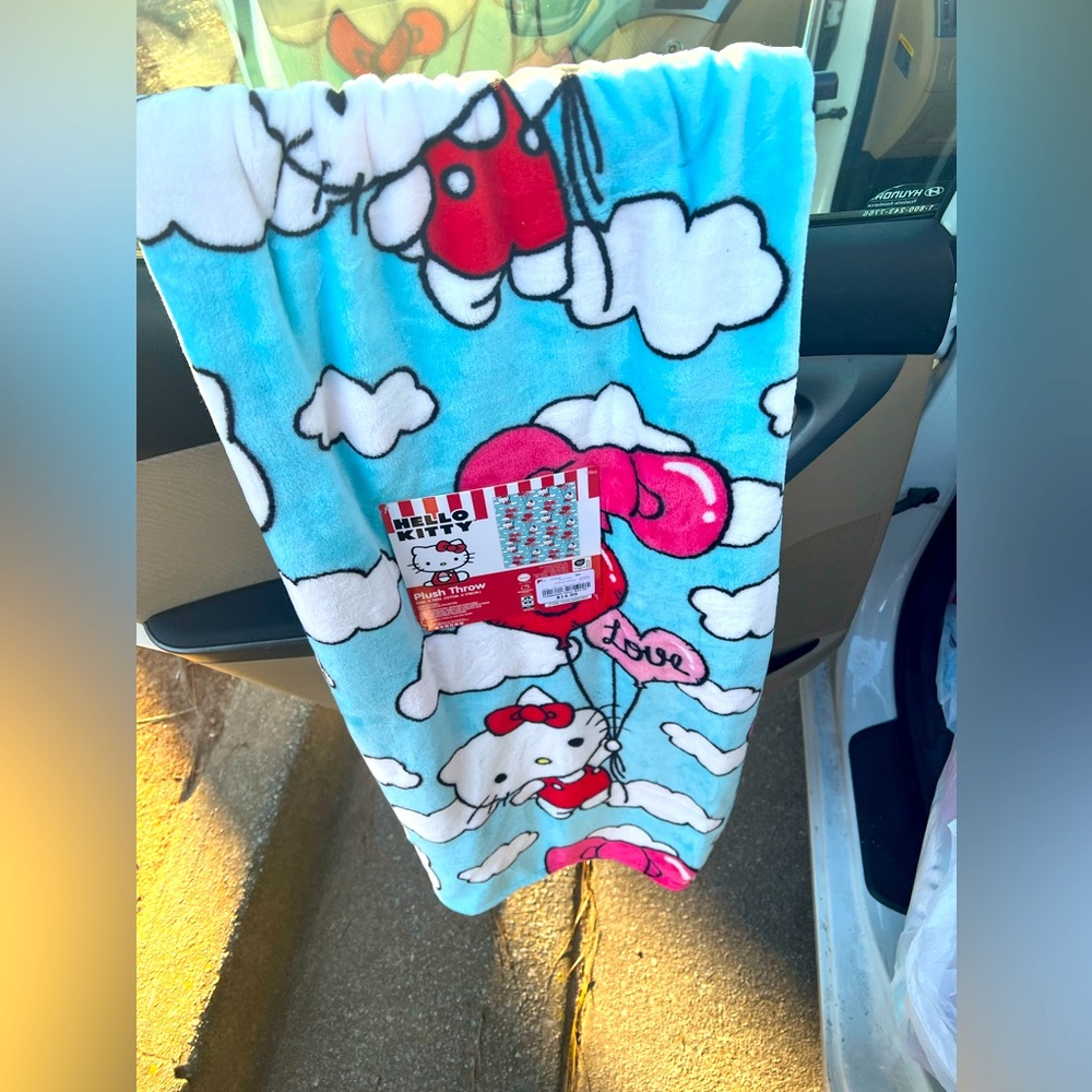 Hello kitty valentine throw!
